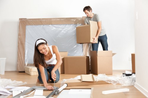 Office removal team planning a commercial move in Kennington