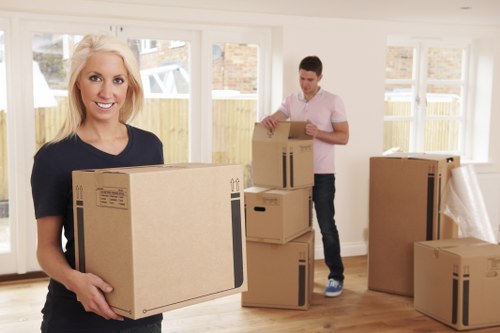 Removal team preparing a safe moving plan