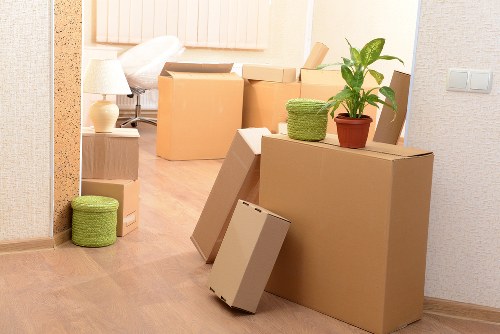 Careful transport of household items by a local van service