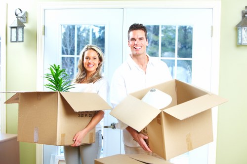 Local removals team preparing a move in Kennington